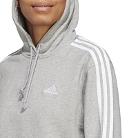 adidas Originals Women's Essentials 3-Stripes French Terry Crop Hoodie