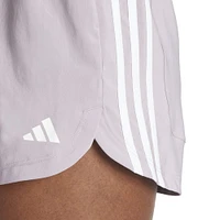 adidas Women's Pacer Training 3-Stripes Woven High-Rise Shorts