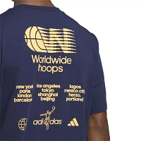 adidas Men's Worldwide Hoops City Short Sleeve Graphic T-Shirt