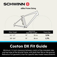 Schwinn Adult Coston 27.5” DX Step-Thru Electric Hybrid Bike