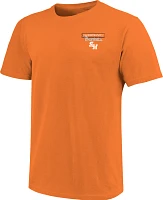 Image One Adult Sam Houston Bearkats Orange Sketch Banner T-Shirt