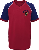 MLS Youth Real Salt Lake Keeper Red V-Neck T-Shirt