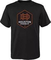 MLS Youth Houston Dynamo Slogan Black T-Shirt