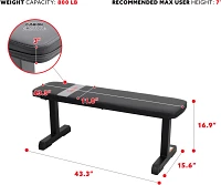 Sunny Health & Fitness Flat Weight Bench