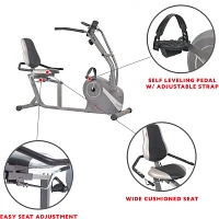 Sunny Health and Fitness Cross Trainer Recumbent Bike