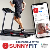 Sunny Health and Fitness Premium Smart Treadmill