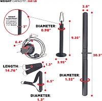 Sunny Health & Fitness Lat Pulldown Attachment