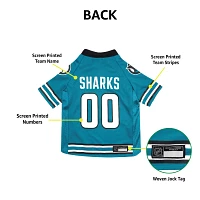 Pets First NHL San Jose Sharks Pet Jersey