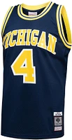 Mitchell & Ness Men's Michigan Wolverines Chris Webber #4 Blue 1991-92 Swingman Replica Throwback Jersey