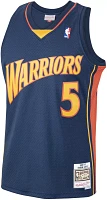 Mitchell & Ness Men's 2006 Golden State Warriors Baron Davis #5 Navy Hardwood Classics Swingman Jersey