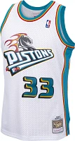 Mitchell & Ness Men's 1998 Detroit Pistons Grant Hill #33 White Hardwood Classics Swingman Jersey