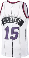 Mitchell & Ness Men's Toronto Raptors Vince Carter #15 White Hardwood Classics Swingman Jersey