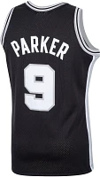 Mitchell & Ness Men's 2001 San Antonio Spurs Tony Parker #9 Black Hardwood Classics Jersey