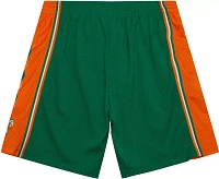 Mitchell & Ness Men's Florida A&M Rattlers Green/Orange 1997 Swingman Shorts