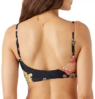 O'Neill Women's Drea Animal Trestles Reversible Bikini Swim Top