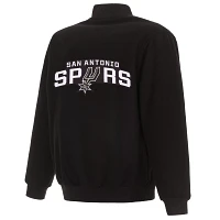 JH Design Men's San Antonio Spurs Black Reversible Wool Jacket