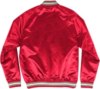 Mitchell & Ness Men's Ohio State Buckeyes Scarlet Lightweight Satin Jacket