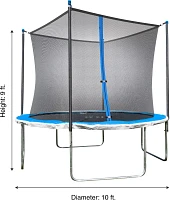 TruJump 10 Foot Trampoline with Enclosure