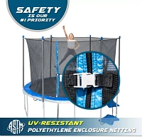 TruJump 12 Foot Trampoline Enclosure and Spin Light