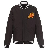 JH Design Men's Phoenix Suns Black Varsity Jacket