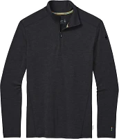 Smartwool Men's Classic Thermal Merino Base Layer Pattern Quarter Zip Pullover