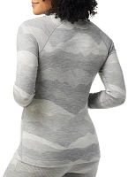 Smartwool Women's Thermal Merino Pattern Crewneck Long Sleeve Shirt