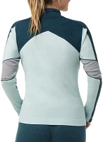 Smartwool Women's Classic Thermal Merino Colorblock ¼ Zip Base Layer