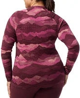 Smartwool Women's Thermal Merino Pattern Crewneck Long Sleeve Shirt