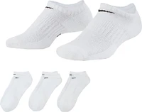 Nike Men's Dri-FIT Everyday Cushioned No-Show Training Golf Socks – 3 Pack