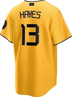 Nike Men's Pittsburgh Pirates 2023 City Connect Ke'Bryan Hayes #13 Cool Base Jersey