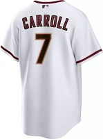 Nike Men's Replica Arizona Diamondbacks Corbin Carroll #7 White Home Cool Base Jersey