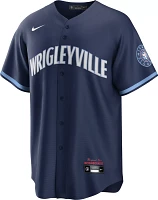 Nike Men's Chicago Cubs Navy 2021 City Connect Cool Base Jersey