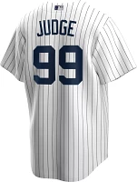 Nike Men's Replica New York Yankees Aaron Judge #99 White Cool Base Jersey