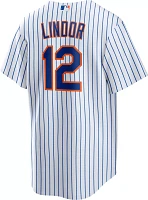 Nike Men's New York Mets Francisco Lindor #12 Cool Base Replica Jersey