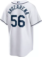 Nike Men's Tampa Bay Rays Randy Arozarena #56 White Cool Base Jersey