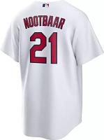 Nike Men's St. Louis Cardinals Lars Nootbaar #21 White Home Cool Base Jersey