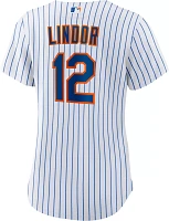 Nike Women's New York Mets Francisco Lindor #12 White Cool Base Jersey