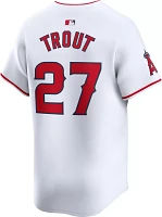 Nike Men's Los Angeles Angels Mike Trout #27 White Limited Vapor Jersey