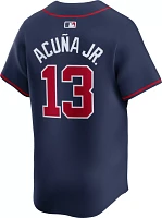 Nike Men's Atlanta Braves Ronald Acuña Jr. #13 Navy Limited Vapor Jersey