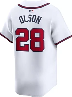 Nike Men's Atlanta Braves Matt Olson #28 White Limited Vapor Jersey