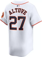 Nike Men's Houston Astros José Altuve #27 White Limited Vapor Jersey