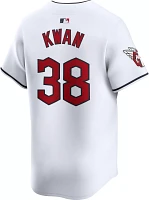 Nike Men's Cleveland Guardians Steven Kwan #38 White Limited Vapor Jersey