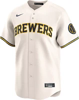 Nike Men's Milwaukee Brewers White Blank Limited Vapor Jersey