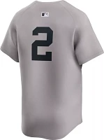 Nike Men's New York Yankees Derek Jeter #2 Gray Limited Vapor Jersey