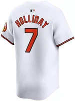 Nike Men's Baltimore Orioles Jackson Holliday #7 White Limited Vapor Jersey