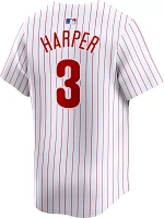 Nike Men's Philadelphia Phillies Bryce Harper #3 White Limited Vapor Jersey