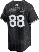 Nike Men's Chicago White Sox Luis Robert Jr. #88 Black Cool Base Jersey