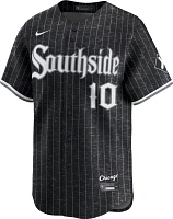 Nike Men's Chicago White Sox Yoán Moncada #10 Black Limited Vapor Jersey