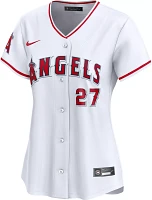 Nike Women's Los Angeles Angels Mike Trout #27 White Limited Vapor Jersey