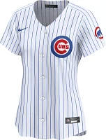 Nike Women's Chicago Cubs Dansby Swanson #7 White Home Limited Vapor Jersey